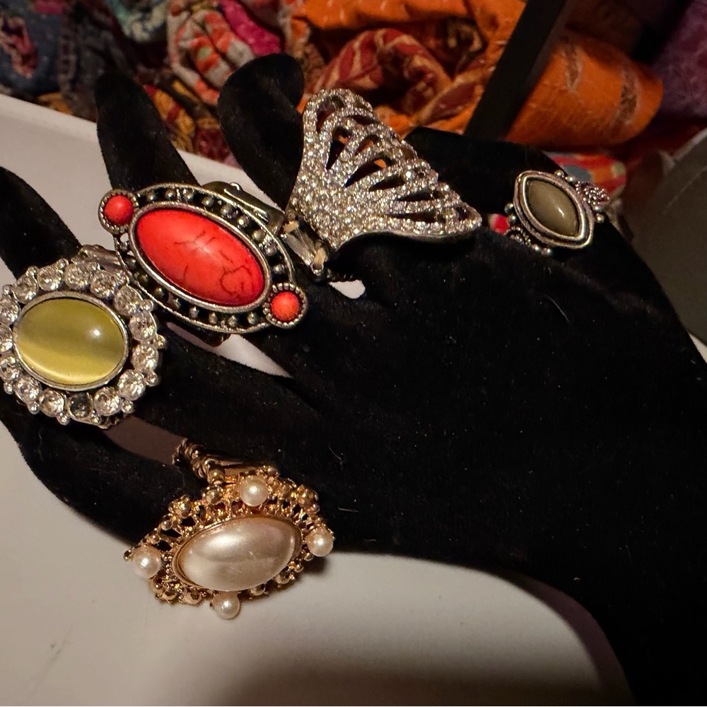 Paparazzi Red and Gold Statement Ring Collection